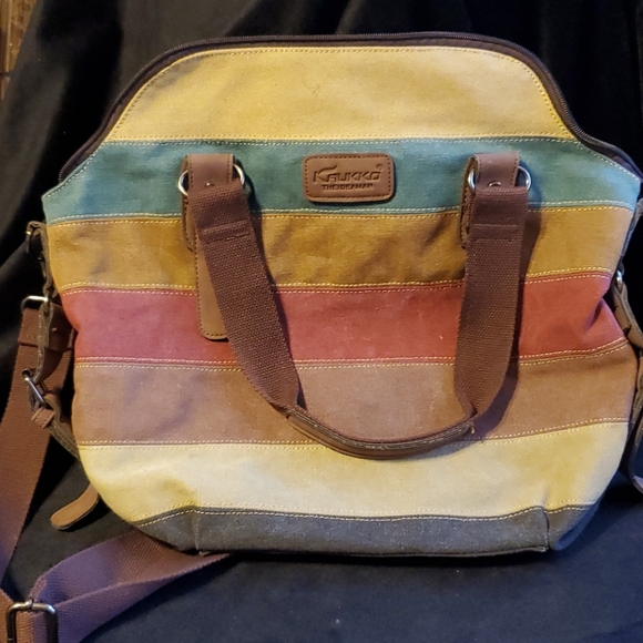 kaukko theideaman Handbags - Kaukko Theismann stripped canvas tote crossbody